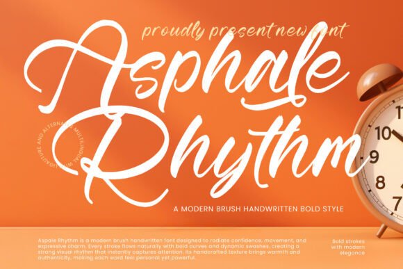 Asphale Rhythm: A Bold Script Font for Web Design