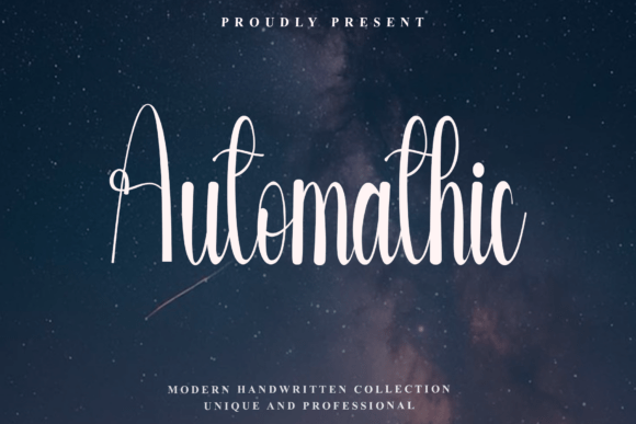Automathic: A Rhythmic Script Font for Editorial Design