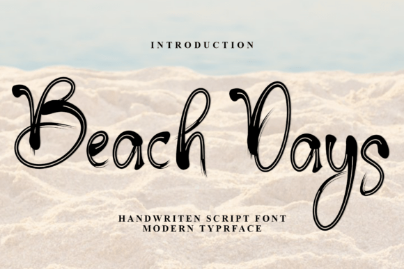 Beach Days: A Festive Script Font for Crafters