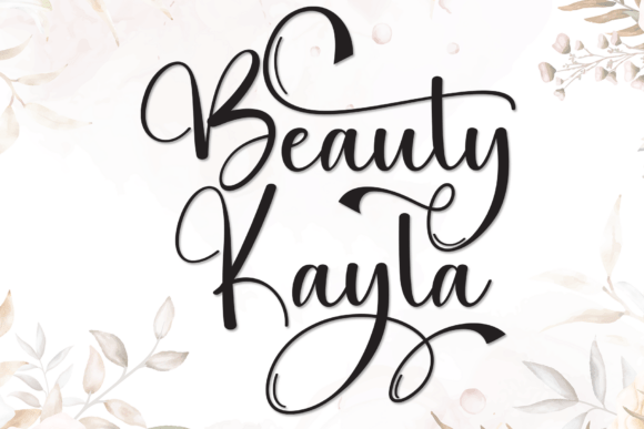 Beauty Kayla: A Sweet Display Font for Small Business