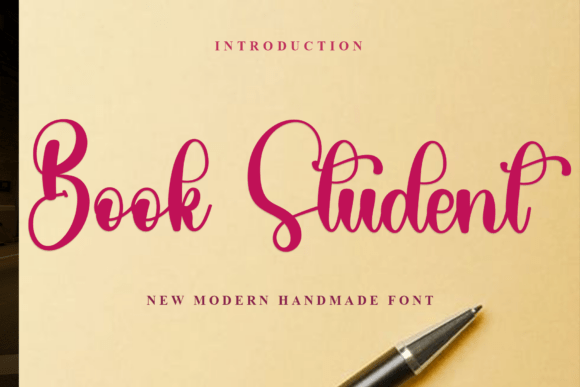 Book Student: A Festive Typeface for Small Business Branding
