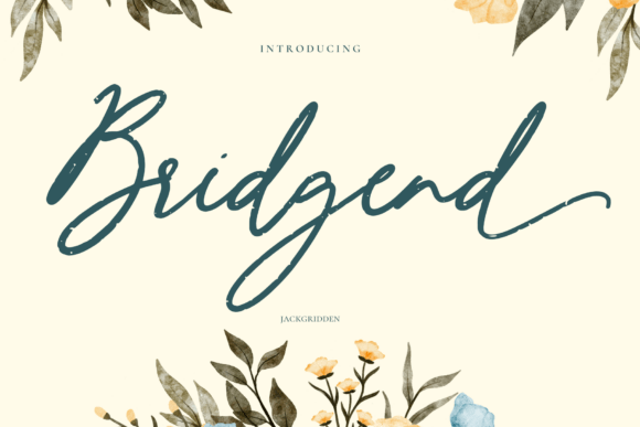 Bridgend: A Bold Script Typeface for Modern Branding