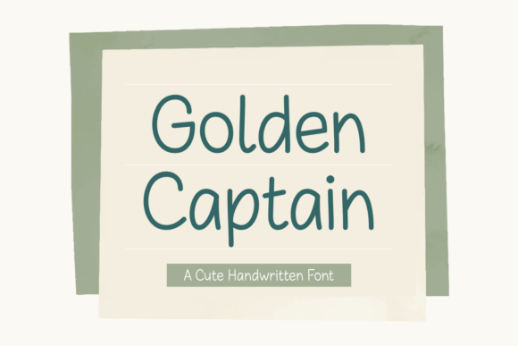 Golden Captain: A Handwritten Font for Editorial Design