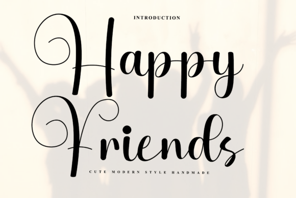 Happy Friends: A Rhythmic Script Font for Web Design
