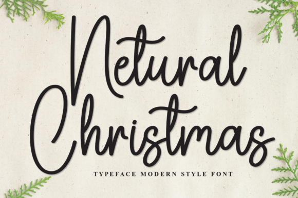 Netural Christmas: A Warm Script Font for Holiday Web Design