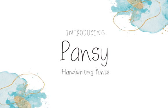 Pansy Font: A Sweet Handwritten Typeface for Editorial Design