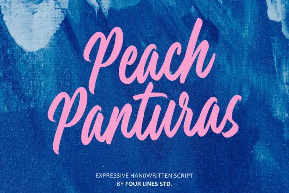 Peach Panturas: A Handwritten Font for Campaigns
