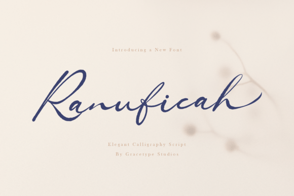 Ranuficah: An Elegant Script Font for Branding