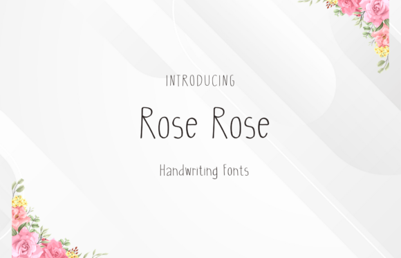 Rose Rose: A Sweet Handwritten Display Font Review