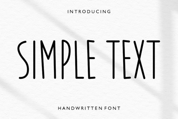 Simple Text: A Bold Minimalist Font for Campaigns