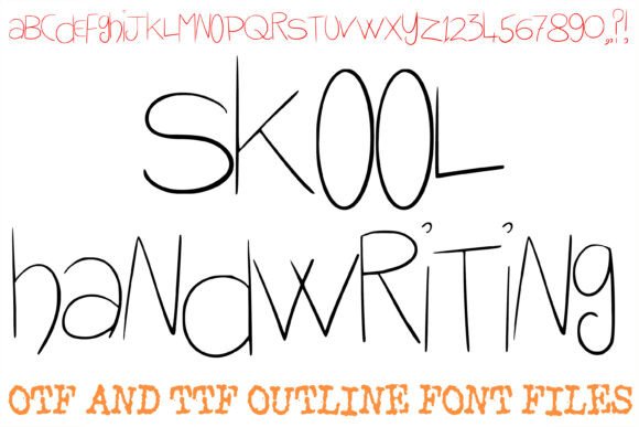 Skool Handwriting: A Playful Typeface for Small Business