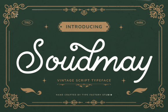 Soundmay: A Vintage Script Typeface for Editorial Design