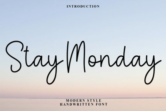 Stay Monday: A Distinctive Script Font for Web Design