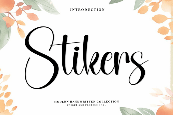 Stikers: A Premium Script Font for Brand Identity