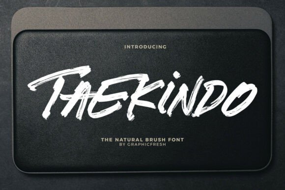Taekindo: A Natural Brush Font for Makers