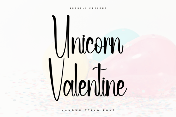 Unicorn Valentine: A Magical Handwritten Font for Editors