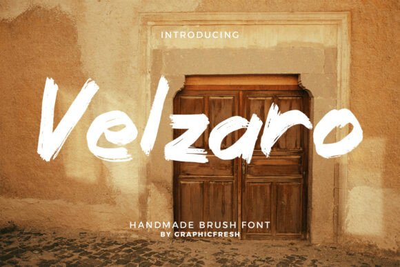 Velzaro: The Handmade Brush Font for Authentic Brands