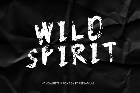 Wild Spirit: A Textured Display Font for Bold Web Design